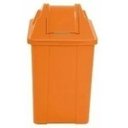 Ver imagem 4 de Cesto Quadrado Com Tampa Vai E Vem 60 Litros:Vermelho