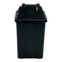 Ver imagem 2 de Cesto Quadrado Com Tampa Vai E Vem 60 Litros:Vermelho