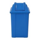 Ver imagem 3 de Cesto Quadrado Com Tampa Vai E Vem 60 Litros:Vermelho