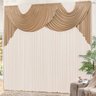 Cortina Thati Palha/Avelã 3,00M x 2,60M para Varão Simples - 1