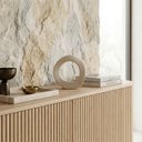 Ver imagem 2 de Anel Pequeno Decorativo de Cerâmica para Sala e Mesa Off White