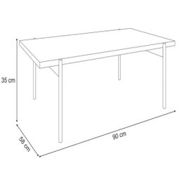 Mesa de Centro Decorativa Stand B01 Industrial Off White - Lyam Decor - 3