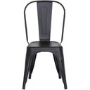 Ver imagem 3 de Kit 4 Cadeiras Tolix Iron Design Preto Fosco Aço Industrial Sala Cozinha Jantar Bar