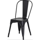 Ver imagem 4 de Kit 4 Cadeiras Tolix Iron Design Preto Fosco Aço Industrial Sala Cozinha Jantar Bar