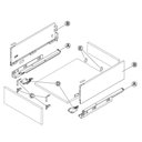 Ver imagem 5 de Gaveta Metálica Alta (30kg) 175x500mm Invisa Slim Soft Close Cinza Hafele 01 Conjunto