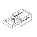 Ver imagem 2 de Gaveta Metálica Alta (30kg) 175x500mm Invisa Slim Soft Close Cinza Hafele 01 Conjunto
