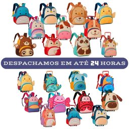 Mochila Cachorro Azul Infantil com Alças de Costas Menina - 3