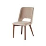 Cadeira de Jantar Fixa Parma Bege Escuro 4613 Base Madeira Cor Imbuia - 1