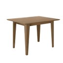 Ver imagem 4 de Conjunto Mesa de Jantar Kate 120cm 4 Cadeiras Linea Revestidas em Suede Carvalho/Marfim Yescasa