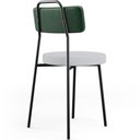 Ver imagem 7 de Cadeira Decorativa Estofada Para Sala de Jantar Barcelona L02 Facto Verde Musgo Linho Cinza - Lyam