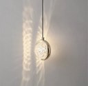 Ver imagem 2 de Lustre Pendente Led 7w Saturno Globo Cristal Dourado 3000k Bivolt
