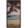 Conjunto Quadros Decorativos 3 peças 30x60 Praia Paraiso - Moldura Preta - 2