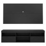 Rack com Painel para TV até 65 Polegadas Flórida Multimóveis Preto - 9