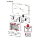 Ver mais imagens de Rack com Painel para TV até 65 Polegadas Flórida Multimóveis Duna