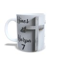 Ver imagem 3 de Caneca de Porcelana Branca Personalizada Hino 7 da Harpa Cristã Cristo Cura Sim