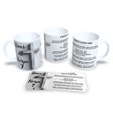 Ver imagem 1 de Caneca de Porcelana Branca Personalizada Hino 7 da Harpa Cristã Cristo Cura Sim