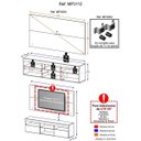 Ver mais imagens de Rack com Painel e Suporte para TV até 65 Polegadas Flórida Multimóveis Branco