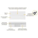 Ver imagem 4 de Rack com Painel e Suporte para TV até 65 Polegadas Flórida Multimóveis Branco
