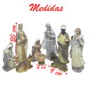 Ver imagem 2 de Decoração Enfeite Natal Presépio Natalino Resina 9 Peças