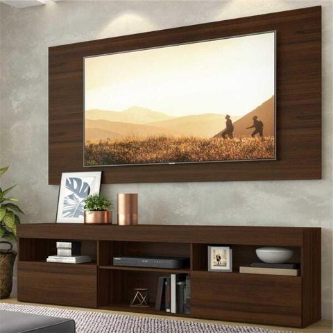 Rack com Painel e Suporte para TV até 65 Polegadas Flórida Multimóveis Duna