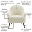 Ver imagem 5 de Poltrona Decorativa Naomi Pes Madeira Boucle Tce 1010 Moll