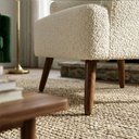 Ver mais imagens de Poltrona Decorativa Naomi Pes Madeira Boucle Tce 1010 Moll