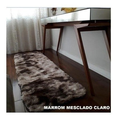 Tapete Passadeira (Cores Variadas) 2,00 x 0,60 - Marrom - Mesclado - 3