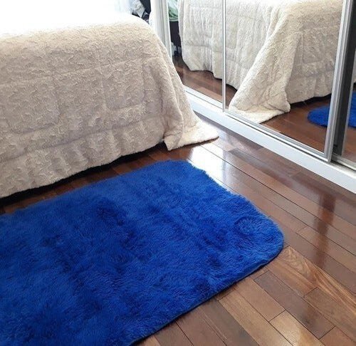 Tapete Passadeira (Cores Variadas) 2,00 x 0,60 - Azul - Liso - 1