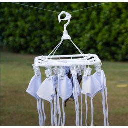 Varal calcinha cueca Meia 24 pregadores quadrado Astra - Branco - 1