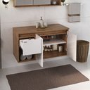 Ver imagem 3 de Conjunto para Banheiro Apollo 90 Suspenso- Fabribam Gabinetes