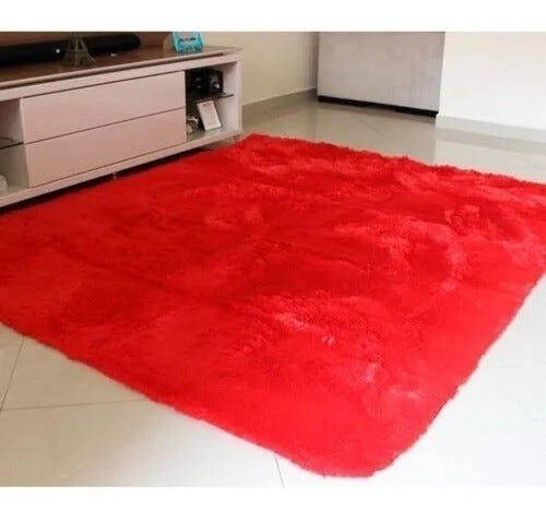 Tapete de Sala Felpudo Luxo 2,00 x 1,40 Mt - Vermelho - Mesclado - 1