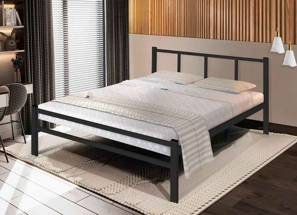 Ver imagem 2 de Cama Casal 1,40 Int. de Tubolar/aço Alojamento:preto