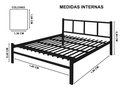 Ver imagem 2 de Cama Casal 1,40 Int. de Tubolar/Aço Alojamento:Preto