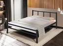 Ver imagem 3 de Cama Casal 1,40 Int. de Tubolar/Aço Alojamento:Preto