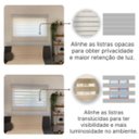 Ver imagem 7 de Persiana Rolo Double Vision Zebra 100larg X 220alt Linho com Bando - Sala/ Escritório/quarto/sacada