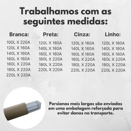 Persiana Rolo Double Vision Zebra 160larg X 220alt Branca com Bando - Sala/ Escritório/quarto/sacada - 9