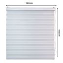 Ver imagem 5 de Persiana Rolo Double Vision Zebra 140larg X 160alt Branca com Bando - Sala/ Escritório/quarto/sacada