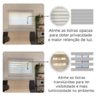 Persiana Rolo Double Vision Zebra 140larg X 160alt Linho com Bando - Sala/ Escritório/quarto/sacada - 7