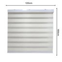 Ver imagem 5 de Persiana Rolo Double Vision Zebra 120larg X 160alt Linho com Bando - Sala/ Escritório/quarto/sacada