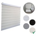 Ver imagem 3 de Persiana Rolo Double Vision Zebra 120larg X 160alt Linho com Bando - Sala/ Escritório/quarto/sacada