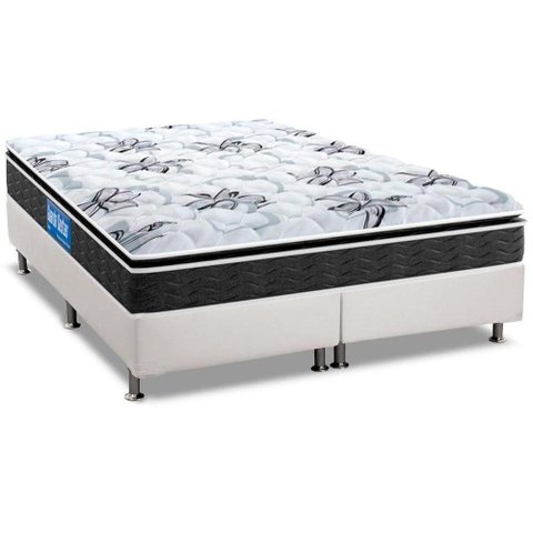 Cama Box Crc Queen +Colchão Anatômico Ortopédico Hiper Firme Probel -