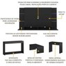 Painel para TV até 60 Polegadas com Aparador, Mesa de Centro e Mesa Lateral Preto - 3