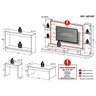 Painel para TV até 60 Polegadas com Aparador, Mesa de Centro e Mesa Lateral Preto - 5