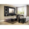 Painel para TV até 60 Polegadas com Aparador, Mesa de Centro e Mesa Lateral Preto - 4