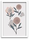 Ver imagem 4 de Conjunto Quadros Decorativos 3 peças 40x60 Flores - Moldura Branca