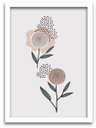 Ver imagem 3 de Conjunto Quadros Decorativos 3 peças 40x60 Flores - Moldura Branca