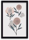 Ver imagem 4 de Conjunto Quadros Decorativos 3 peças 40x60 Flores - Moldura Preta