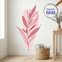 Ver imagem 1 de Adesivo Floral Boho Rosa Estilo Nórdico 63x120 Minimalista Mod.03