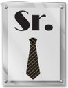 Ver imagem 1 de Placa em acrílico decorativa Sr. e Sra 35x45cm