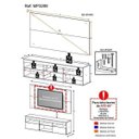 Ver imagem 5 de Painel TV até 65 Polegadas com Rack Suspenso Flórida Multimóveis